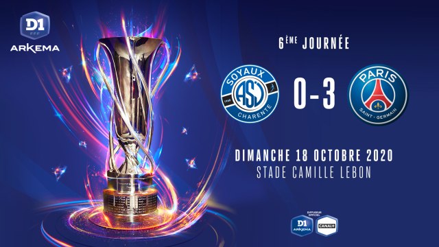 J6 I ASJ Soyaux - Paris Saint-Germain FC (0-3)