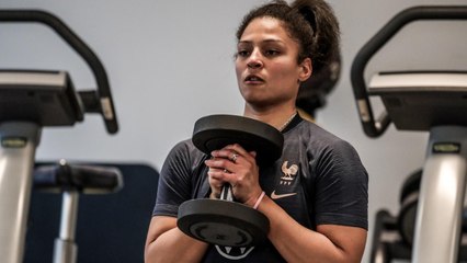 Séance en salle avec les Bleues