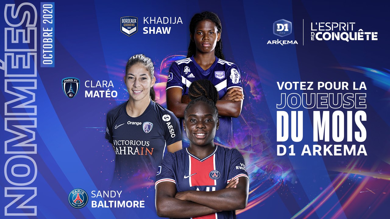 D1 Arkema, joueuse du mois : les nommées pour octobre !