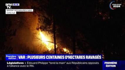 Download Video: Incendie dans le Var: les pompiers mobilisés cette nuit pour maîtriser le feu