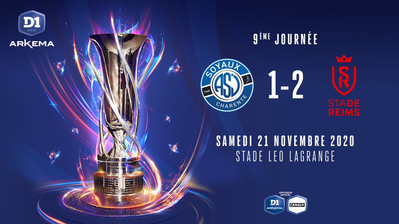 J9 : ASJ Soyaux - Stade de Reims (1-2)