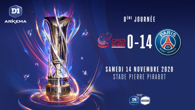 J8 : GPSO 92 Issy - Paris Saint-Germain FC (0-14)