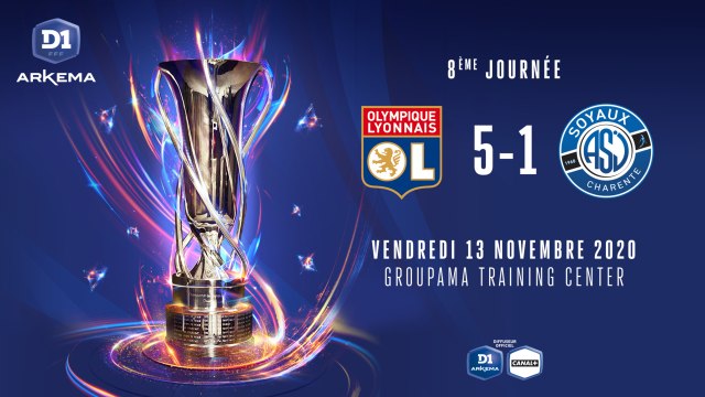 J8 : Olympique Lyonnais - ASJ Soyaux (5-1)