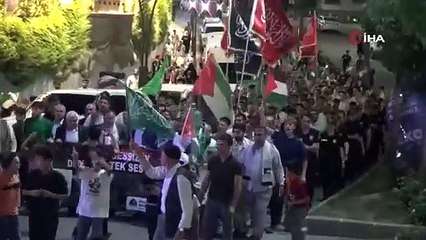 Şırnak'ta vatandaşlar Gazze için yürüdü