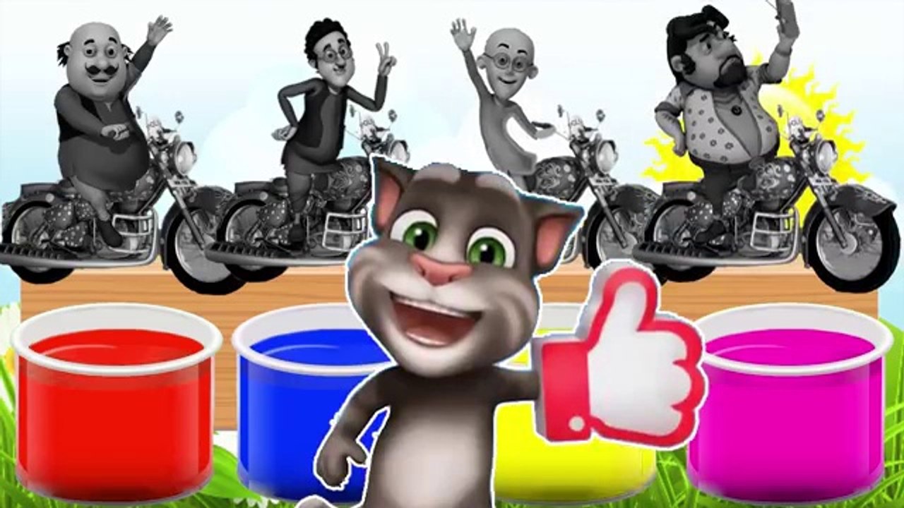 Bathing_Colors_Fun_l_Motu_Patlu_Ghasitaram_John_The_Don_Driver_Motor_Cycle_l_Shower_Colors_comedy