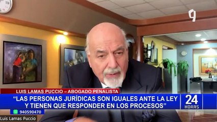 Lamas Puccio califica de "inconstitucional" ley que excluye a partidos políticos de responsabilidad penal
