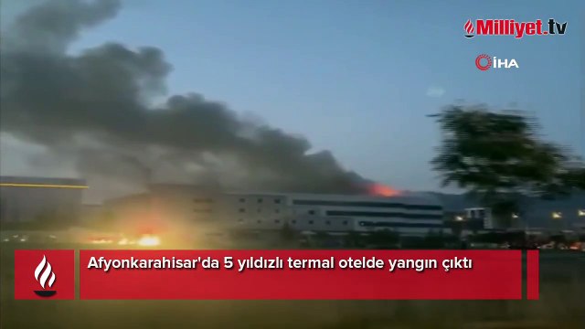 Afyonkarahisar'da 5 yıldızlı termal otelde yangın