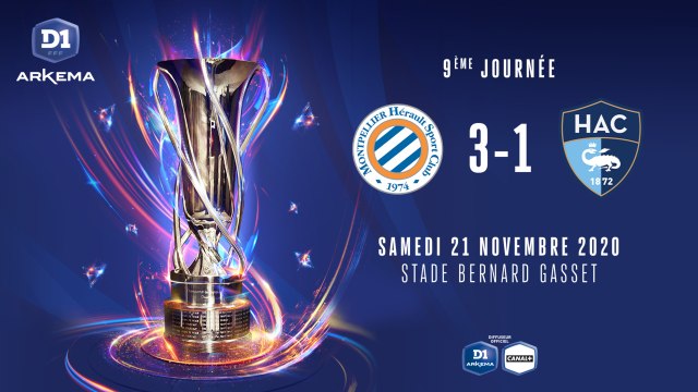 J9 : Montpellier HSC - Le Havre AC (3-1)