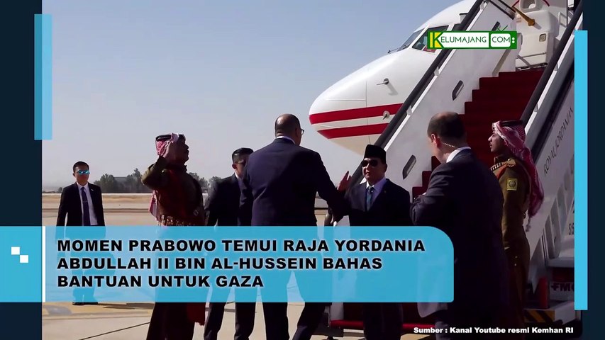 Momen Prabowo Temui Raja Yordania Abdullah II Bin Al-Hussein Bahas Bantuan Untuk Gaza