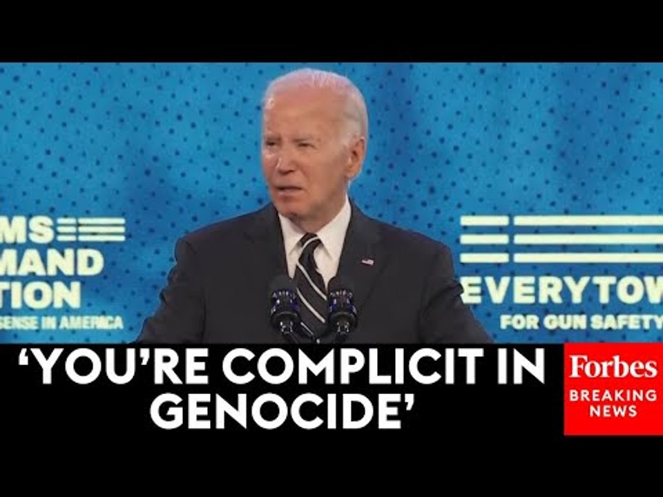 JUST IN: Biden Interrupted By Pro-Palestinian P...