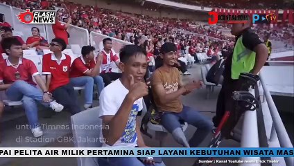 Erick Thohir Bersama PSAI Hadiri Pertandingan Sepak Bola Indonesia vs Iraq di GBK
