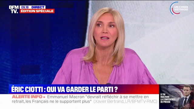 Accord Ciotti/ RN: Il ne sera plus président des LR à 15h , affirme Agnès Evren (sénatrice LR)