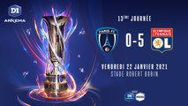 J13 : PARIS FC - OLYMPIQUE LYONNAIS (0-5)