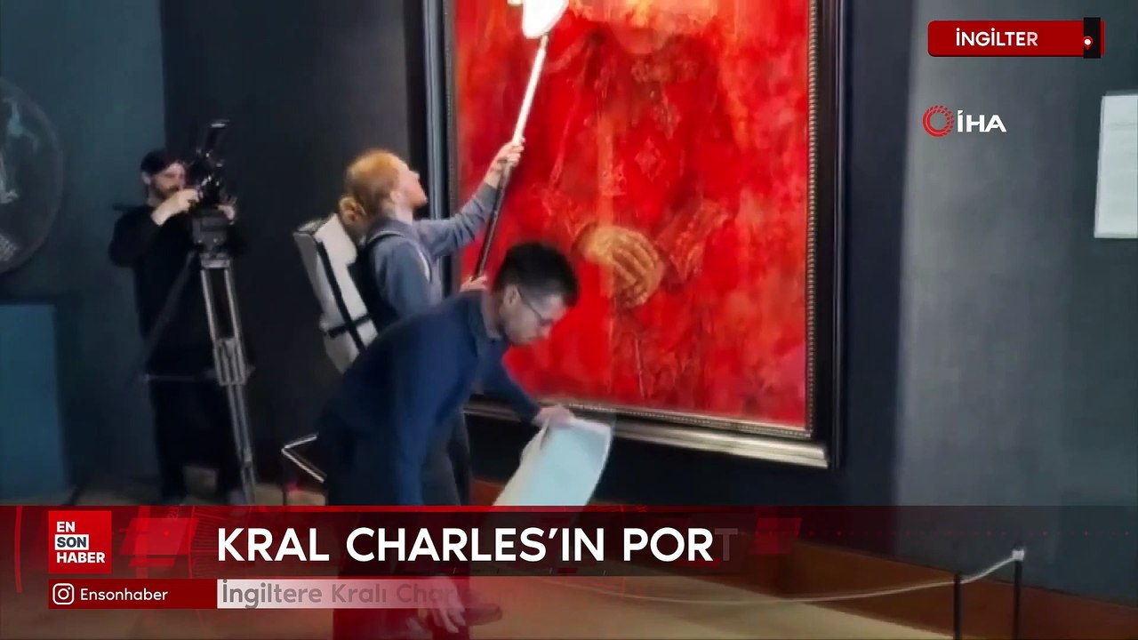İngiltere Kralı Charles'ın ilk resmi portresine saldırı