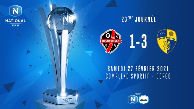 J23 | FC Bastia-Borgo - Stade Briochin (1-3)