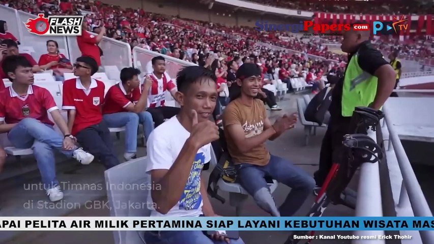 Erick Thohir Ajak PSAI Nonton langsung Laga Indonesia vs Iraq Di Stadion GBK