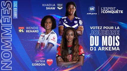D1 Arkema, joueuse du mois : les nommées pour janvier !