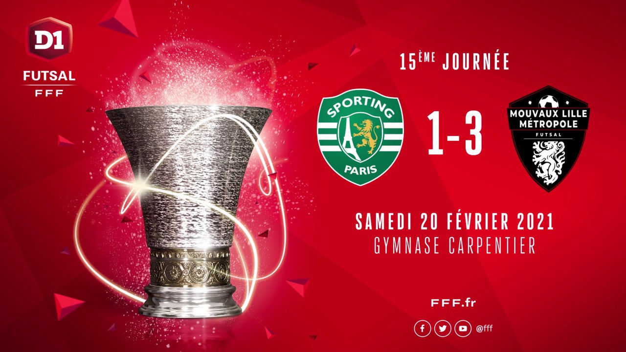 Sporting Club Paris - Mouvaux Lille Métropole (1-3)