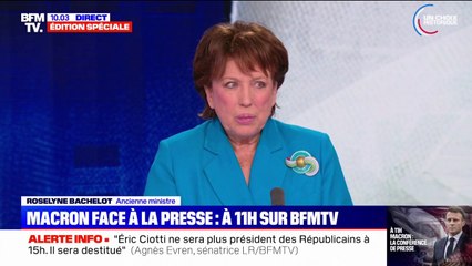 Dissolution de l'Assemblée nationale: pour Roselyne Bachelot, "c'était la moins mauvaise des solutions pour Emmanuel Macron"
