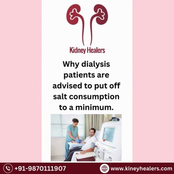 Why dialysis patients are advised to put off salt consumption to minimum?