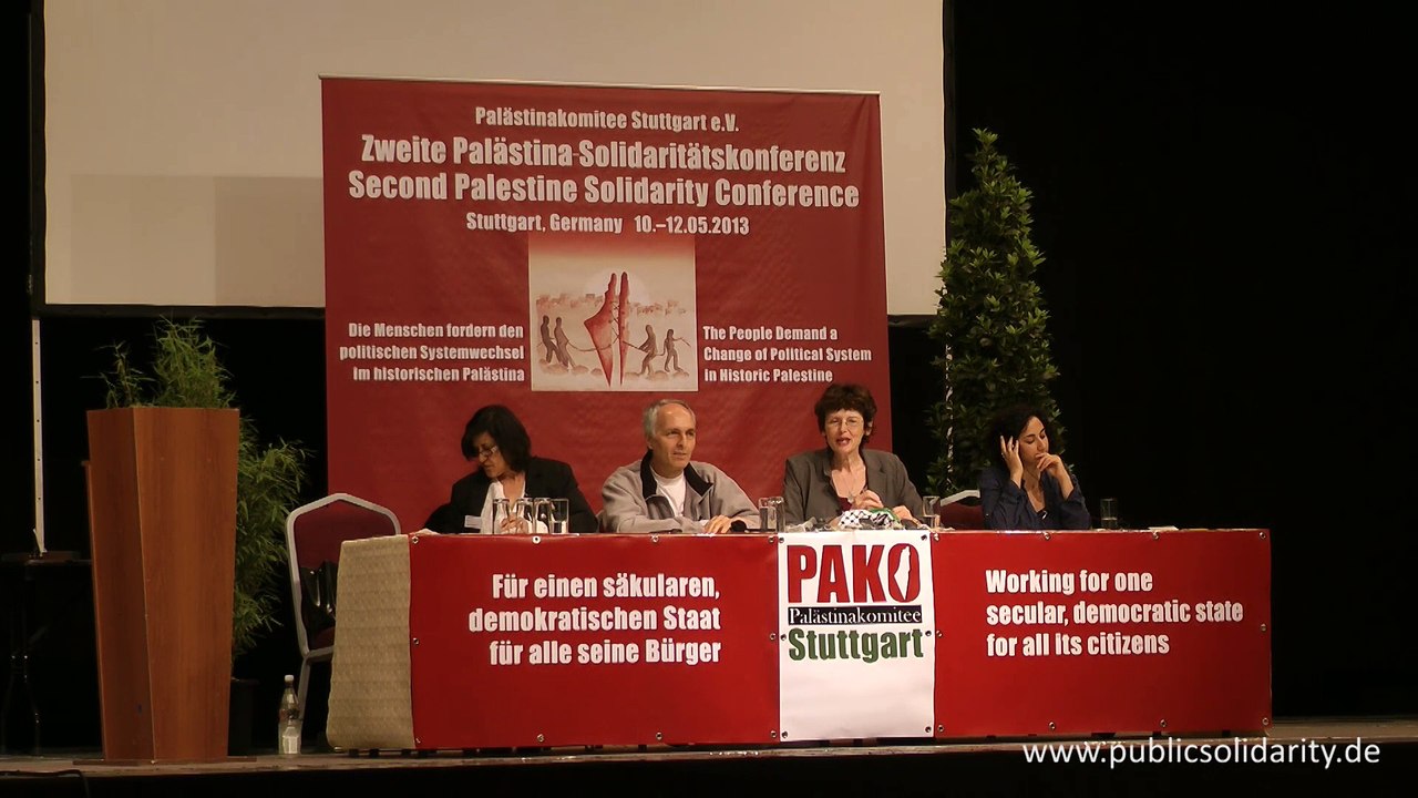 Yoav Bar am 11. Mai 2013 1. Panel - 2. Palästina-Solidaritätskonferenz in Stuttgart