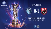 J14 : LE HAVRE AC - EA GUINGAMP (0-1)