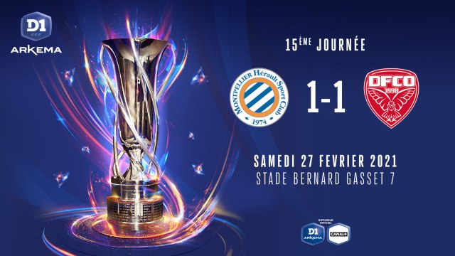 J15 : Montpellier HSC - Dijon FCO (1-1)