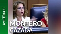 María Jesús Montero cazada gesticulando hacia la bancada del PP