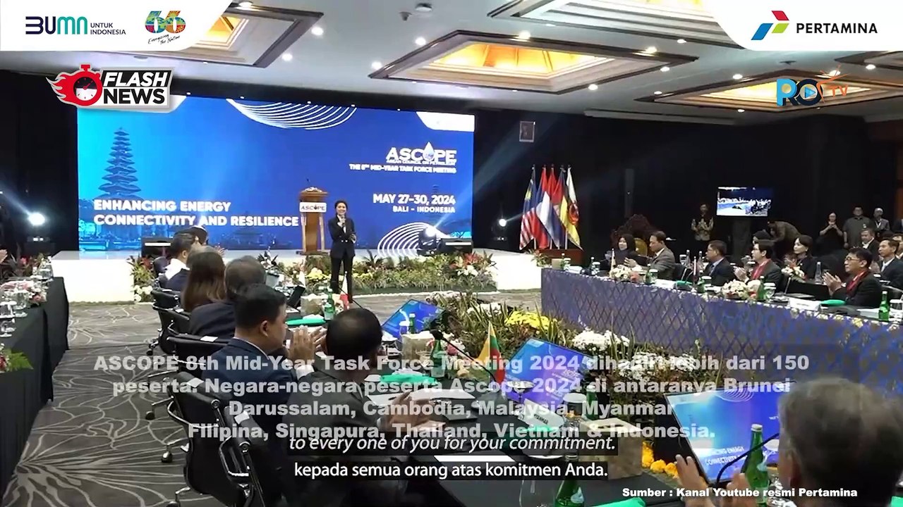 Jadi Tuan Rumah ASCOPE 8th Mid-Year Task Force Meeting 2024, Pertamina Dorong Kolaborasi Ketahanan Energi ASEAN