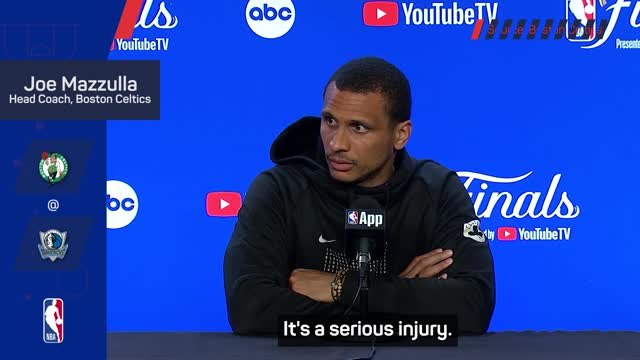 Celtics react to Kristaps Porzingis' leg injury ahead of game 3