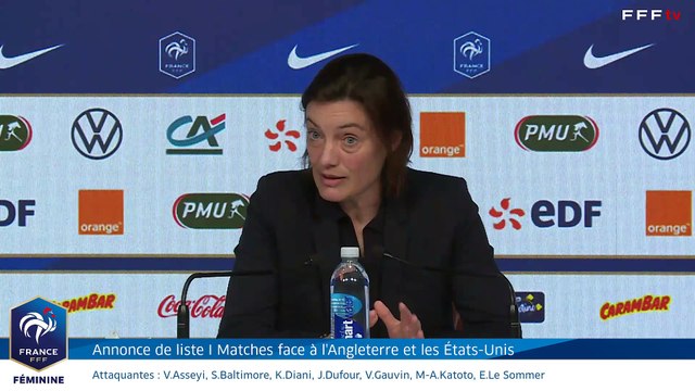 La liste et la conférence de Corinne Diacre en replay