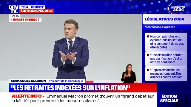 Mettre le système en banqueroute : Emmanuel Macron évoque les mesures de ses adversaires sur les retraites