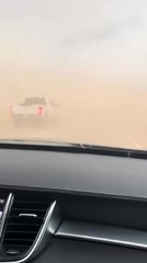 Duo Gets Stuck in Dust Storm While Driving on Highway in Texas