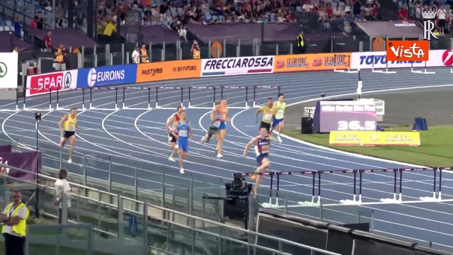Europei atletica, Sibilio argento nei 400 metri ostacoli con record italiano. Le immagini della gara