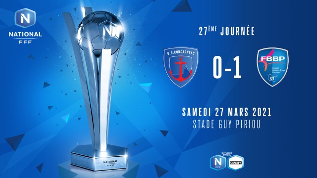 J27 | US Concarneau - Bourg-Péronnas 01 (0-1)