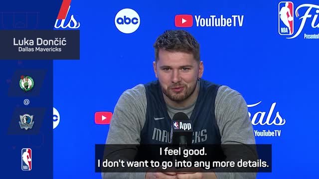 Doncic 'feeling good' ahead of Game 3 against Celtics