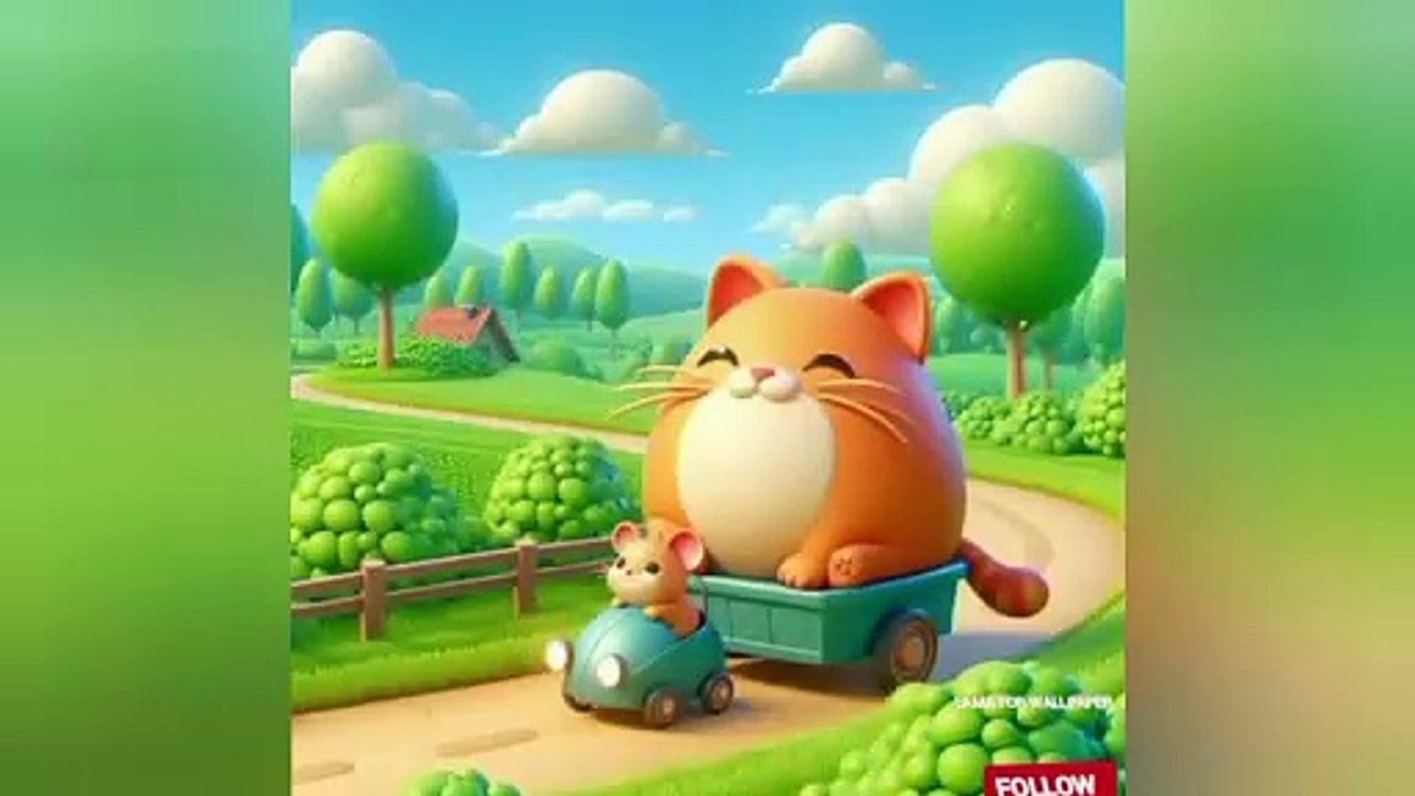 The cute little cat