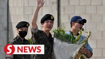 K-pop's BTS celebrates with Jin after army service