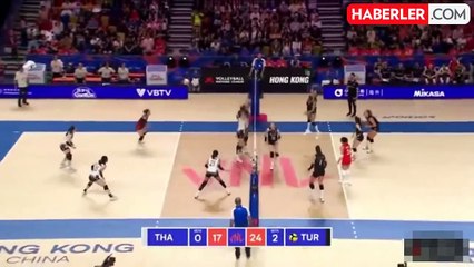A Milli Kadın Voleybol Takımı, FIVB Milletler Ligi'nde Tayland'ı 3-0 yendi