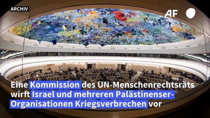 UN-Ermittler werfen Israel und Palästinensergruppen Kriegsverbrechen vor