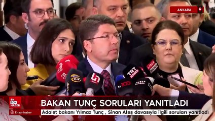 Bakan Tunç soruları yanıtladı