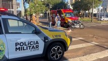 Atropelamento por moto deixa duas mulheres feridas na Avenida Brasil