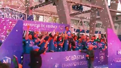 Le SC Bastia fête son titre de champion