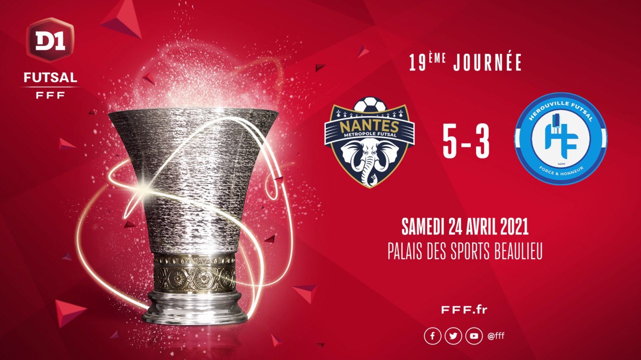 J19: Nantes Métropole Futsal - Hérouville Futsal (5 - 3)