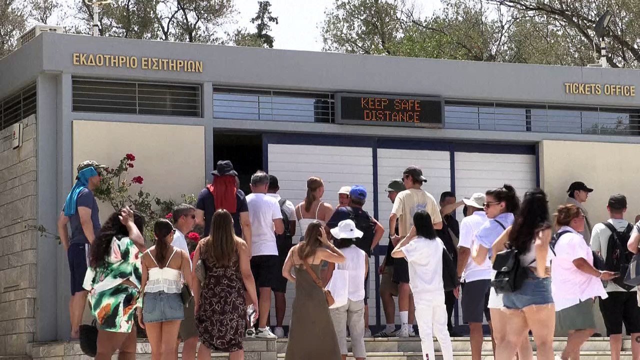 Cierre parcial de la Acrópolis de Atenas por ola de calor
