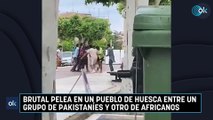 Brutal pelea en un pueblo de Huesca entre un grupo de pakistaníes y otro de africanos