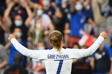 Avec Antoine Griezmann sur le terrain
