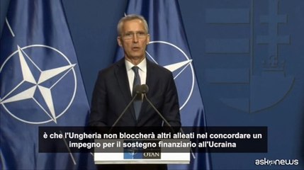 Скачать видео: Stoltenberg: Orban non bloccher? sforzo Nato per aiutare Ucraina