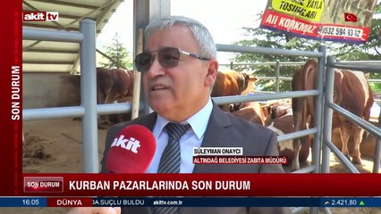 Kurban pazarlarında son durum