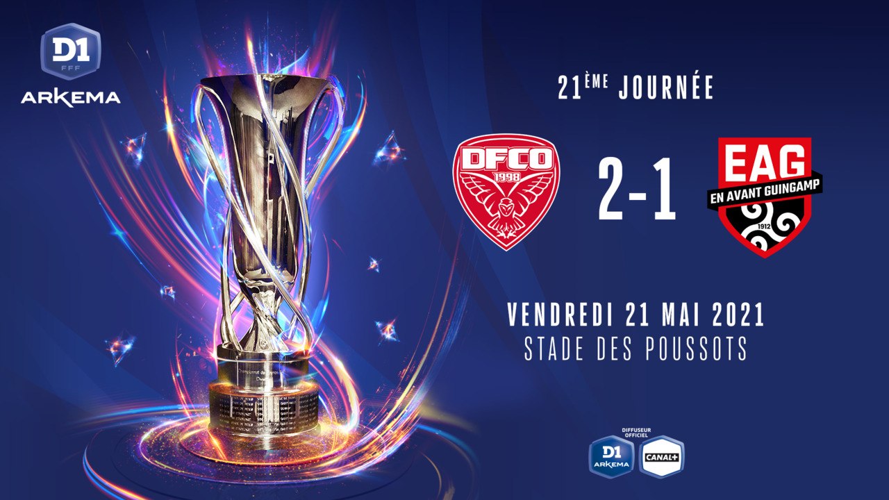 J21 : Dijon FCO -  EA Guingamp (2-1)